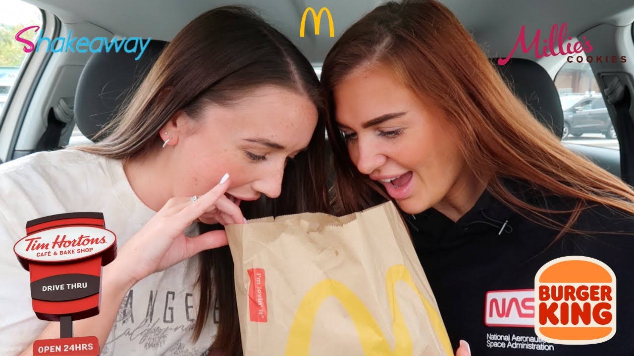EATING WHAT THE PERSON IN FRONT OF ME ORDERS FOR 24 HOURS | Tim Hortons, McDonalds & More
