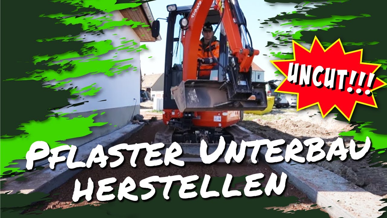 Pflaster Unterbau herstellen