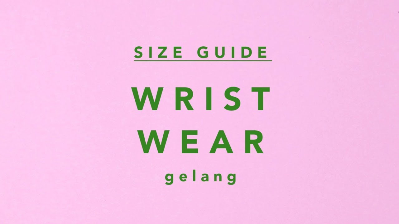 LOULOUROSE: Size Guide for Wristwear