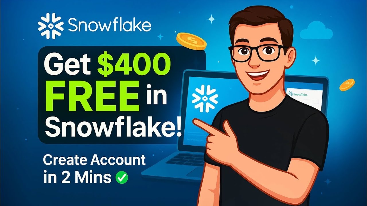 How to Create a Free Snowflake Account in 2025 🚀 | Get $400 Cloud Credits! | Hemant TechTalks |