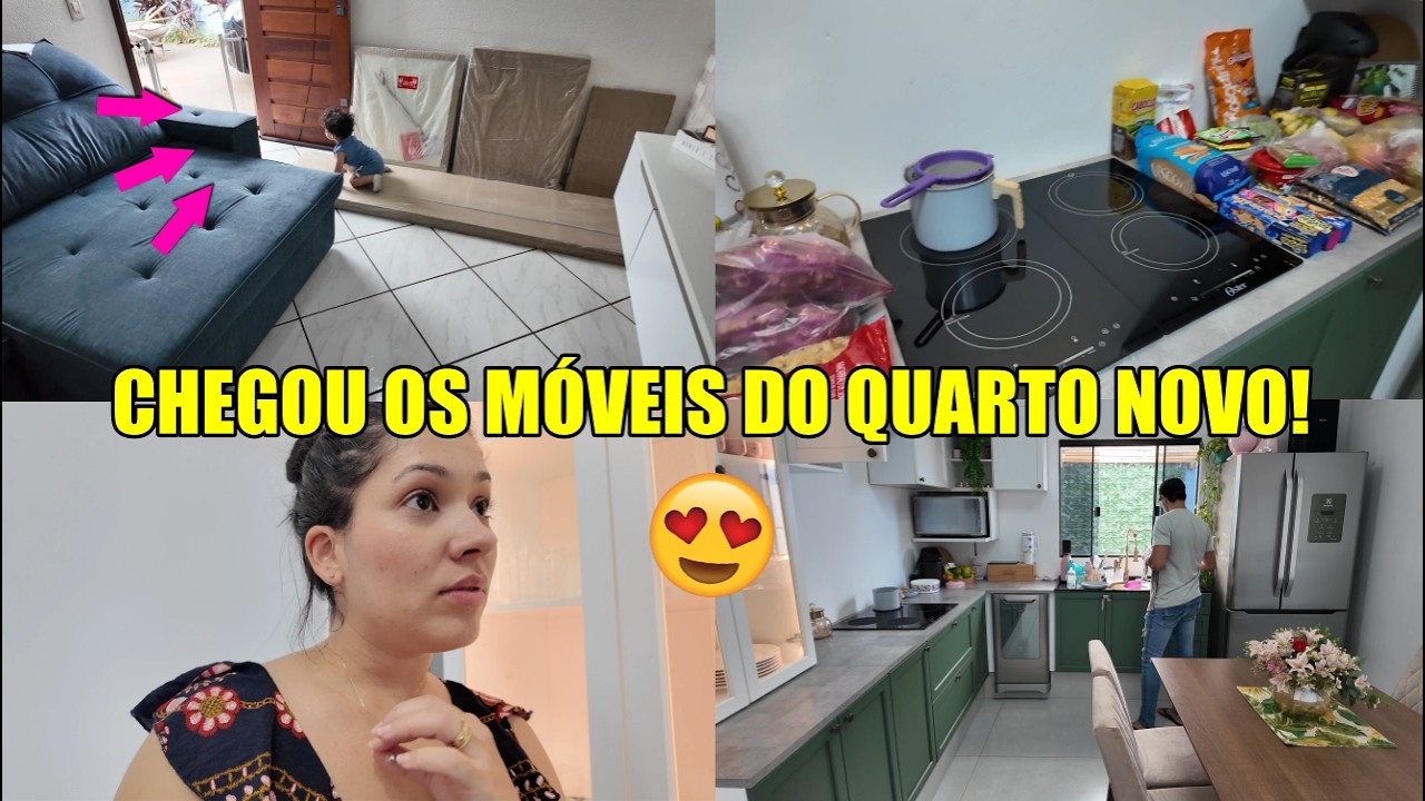 CHEGOU OS MÓVEIS DO QUARTO NOVO| Juliane Jocoski