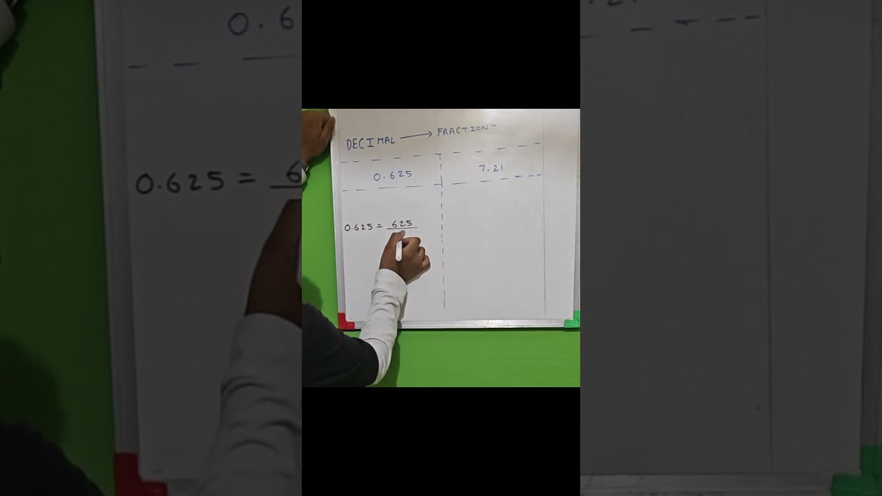 Convert Decimals to Fractions in SECONDS!#shorts #viral #viralvideo #education #maths #tricks
