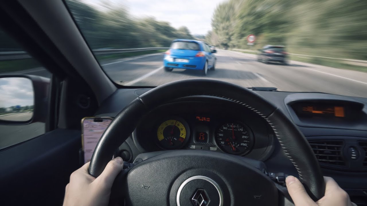 Très RARE Mégane 2 RS R26 Bleu Dynamo – POV autoroute & accélérations 