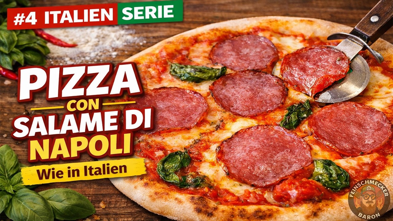 🍕 Pizza con Salame di Napoli – original wie in Italien! | 🇮🇹 | Italien Serie | Folge 4