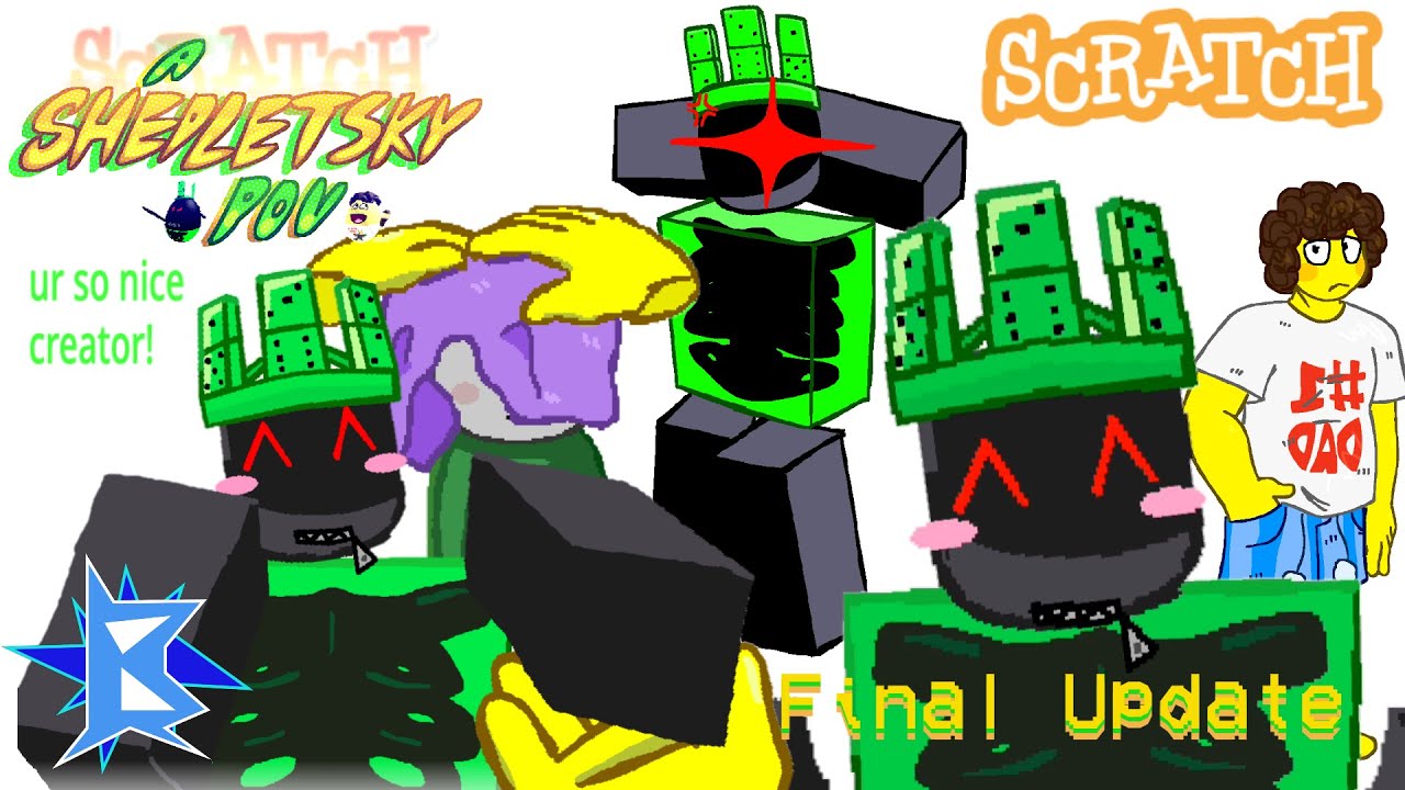 A shedletsky POV (FINAL UPDATE) - new main menu & take a bath | scratch game