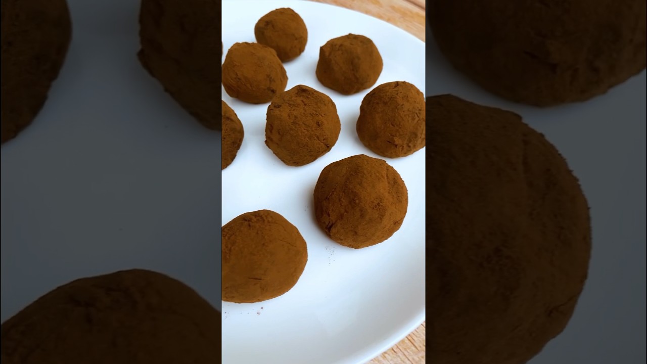 Truffes en chocolat 😍 #cuisine #recette #no&euml;l #truffes #chocolat