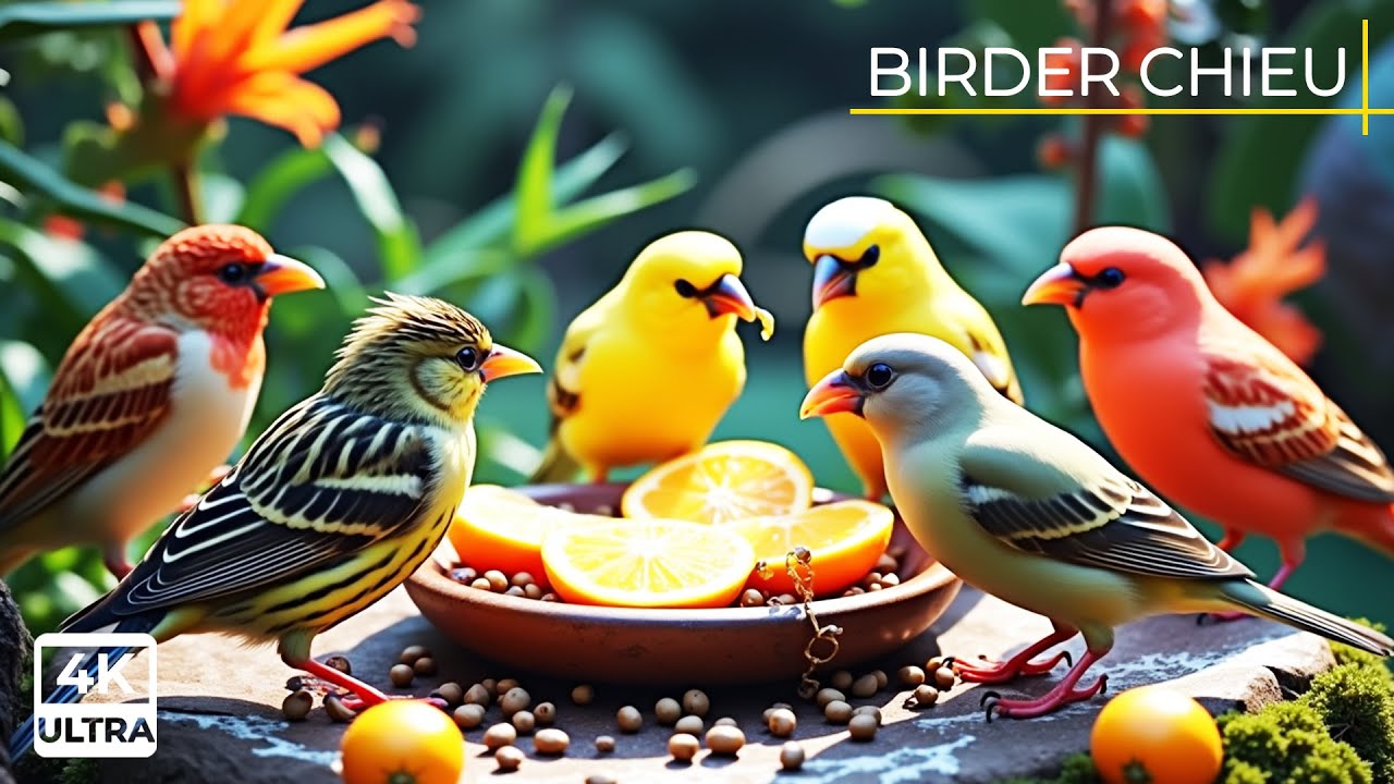 🔴Birds & Squirrels Discover Food Pile on the Wall🕊️🐿️ Live 12 Hours in Ultra HD 😺