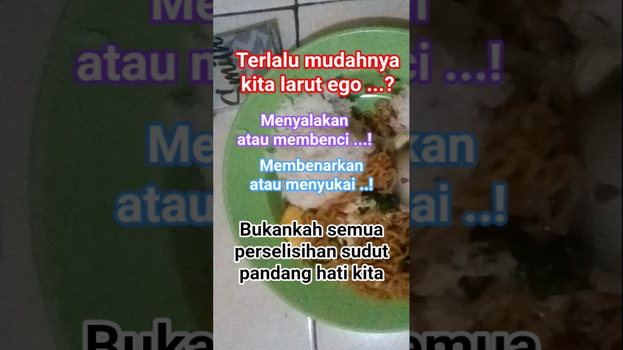 bila suka benar', tak suka salah ... 