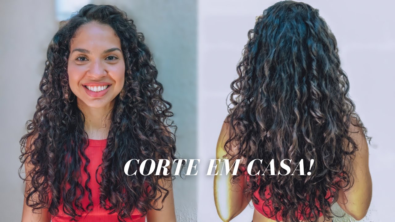 CORTEI MAIS UMA VEZ MEU CABELO ONDULADO EM CASA! | Passo a Passo do Novo Corte!