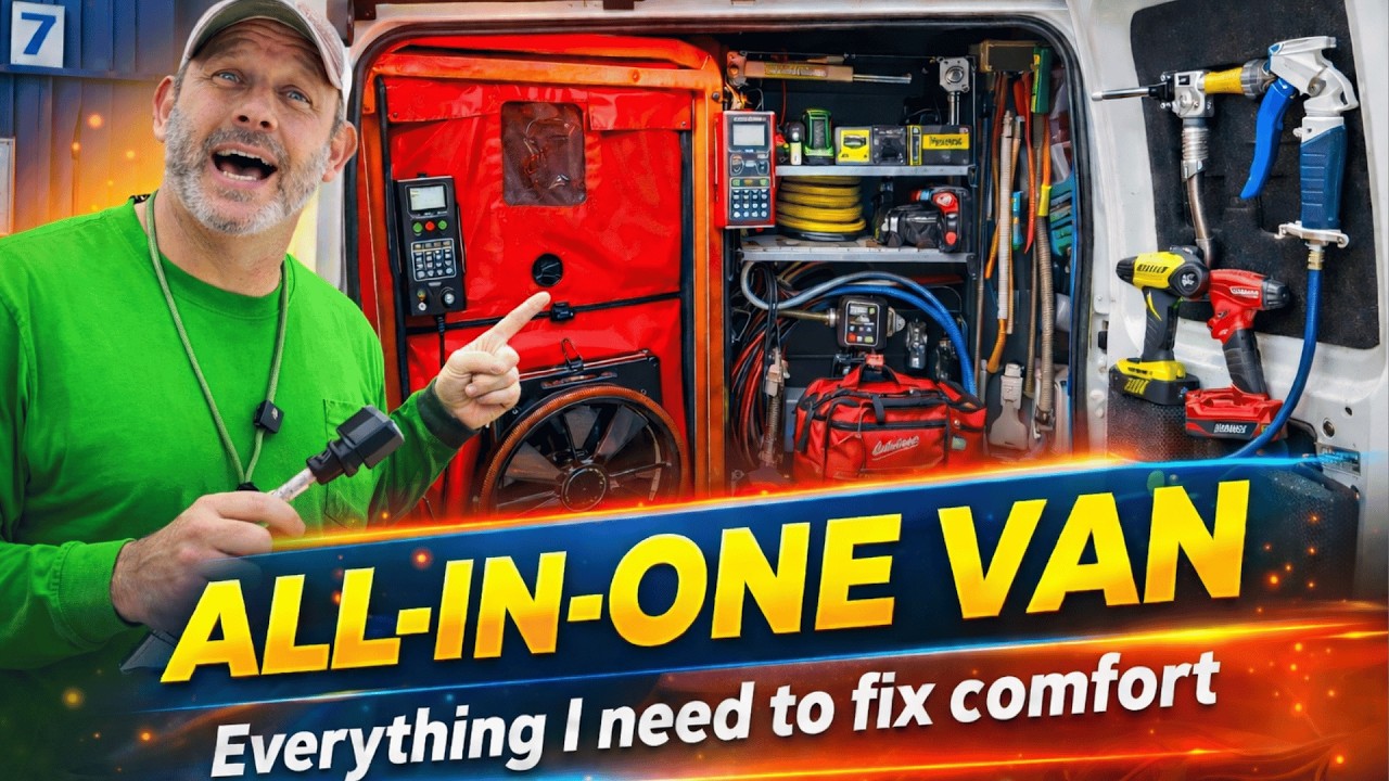 Всё, что я вожу с собой, чтобы быть подрядчиком по повышению энергоэффективности дома в одиночку.