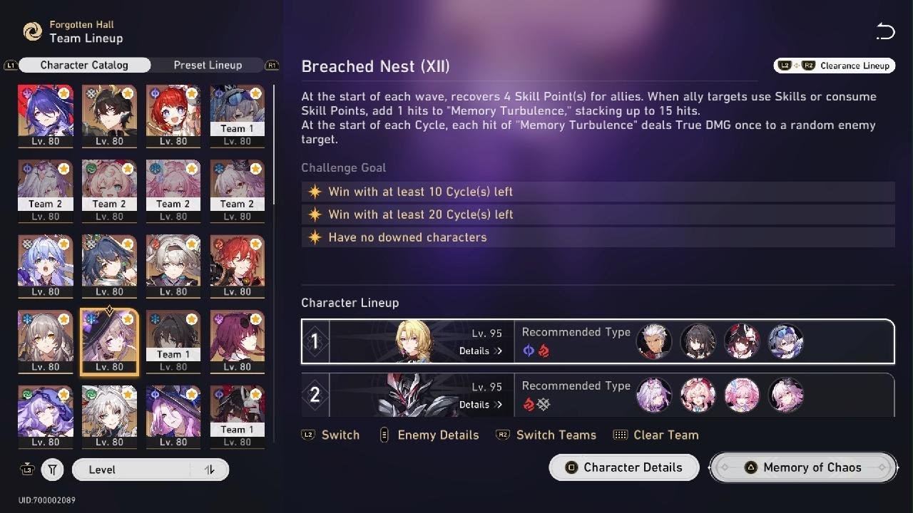 Honkai Star Rail MoC 12 Archer no sustain / Castorice