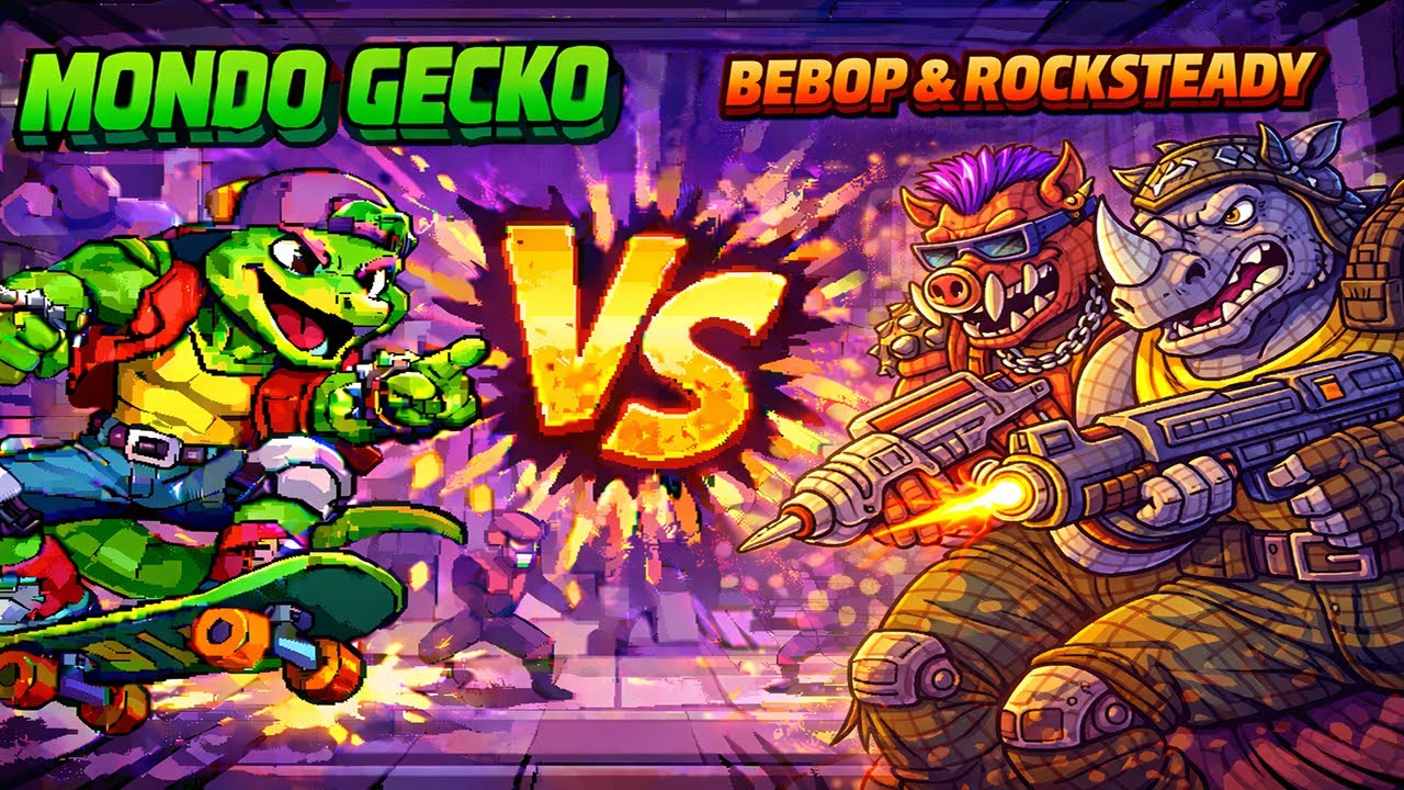TMNT: SHREDDER'S REVENGE (BEBOP & ROCKSTEADY FIGHT) (MONDO GECKO)