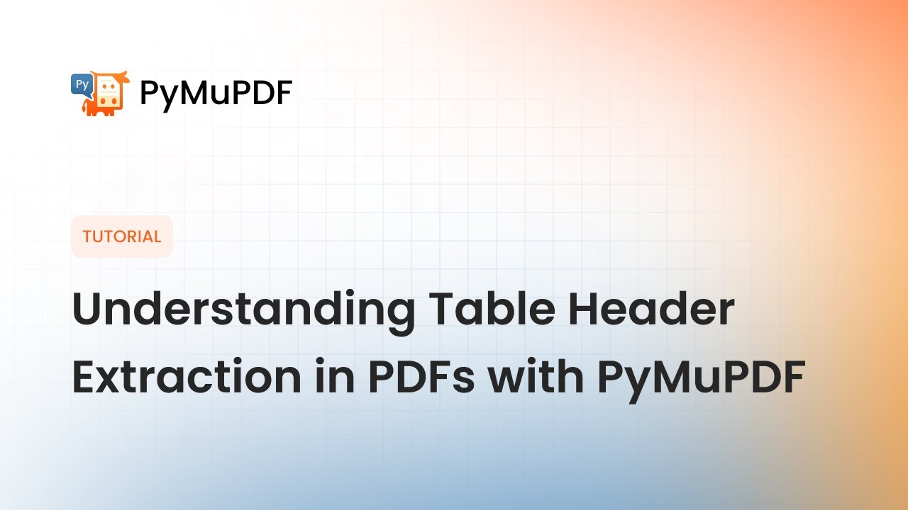 Understanding Table Header Extraction in PDFs with PyMuPDF