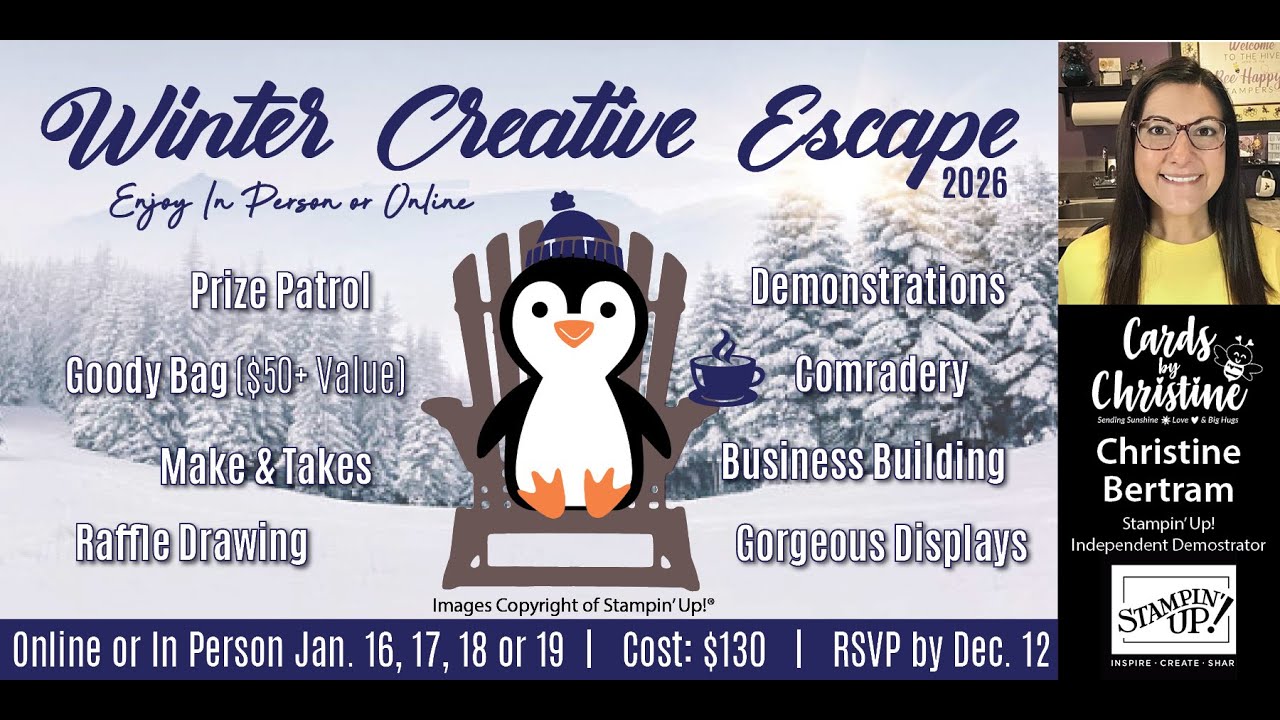 Что представляет собой зимнее творческое путешествие с открытками от Кристин?