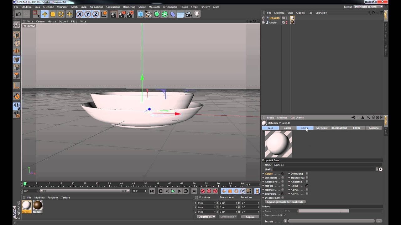 C4D Le basi della modellazione: Lezione 2 prima parte
