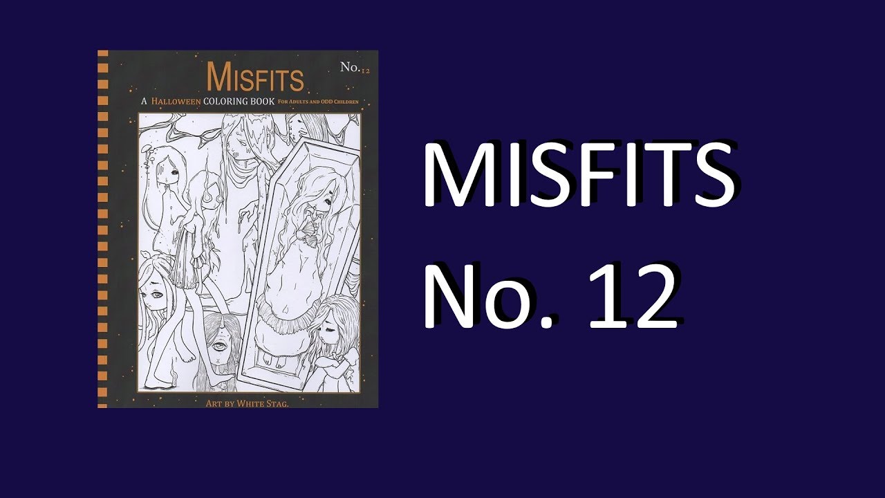 Coloring Book Flip Through: Misfits No.12 by White Stag