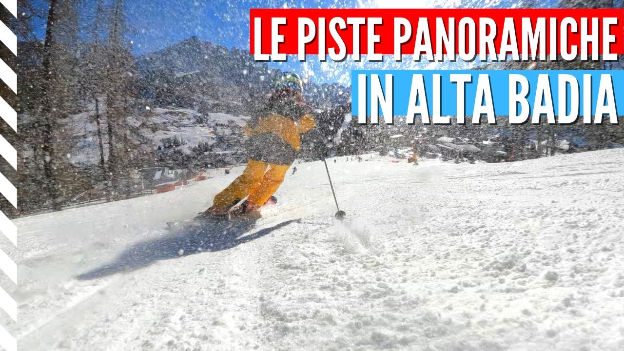 Skiing along the Alta Badia Dolomites most scenic ski routes and slopes