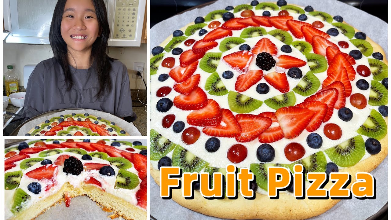 Fresh Fruit Pizza! | Janet and Kate
