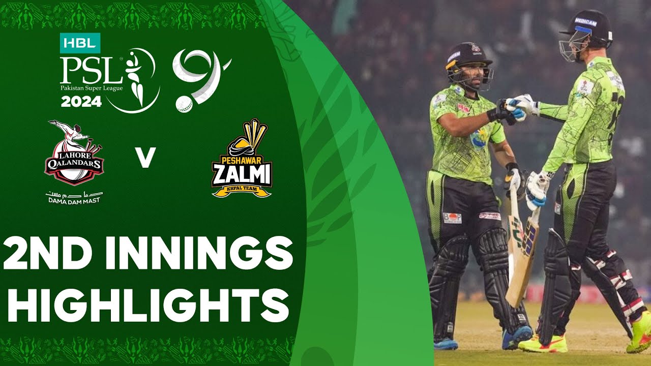 2nd Innings Highlights | Lahore Qalandars vs Peshawar Zalmi | Match 12 | HBL PSL 9 | M1Z2U