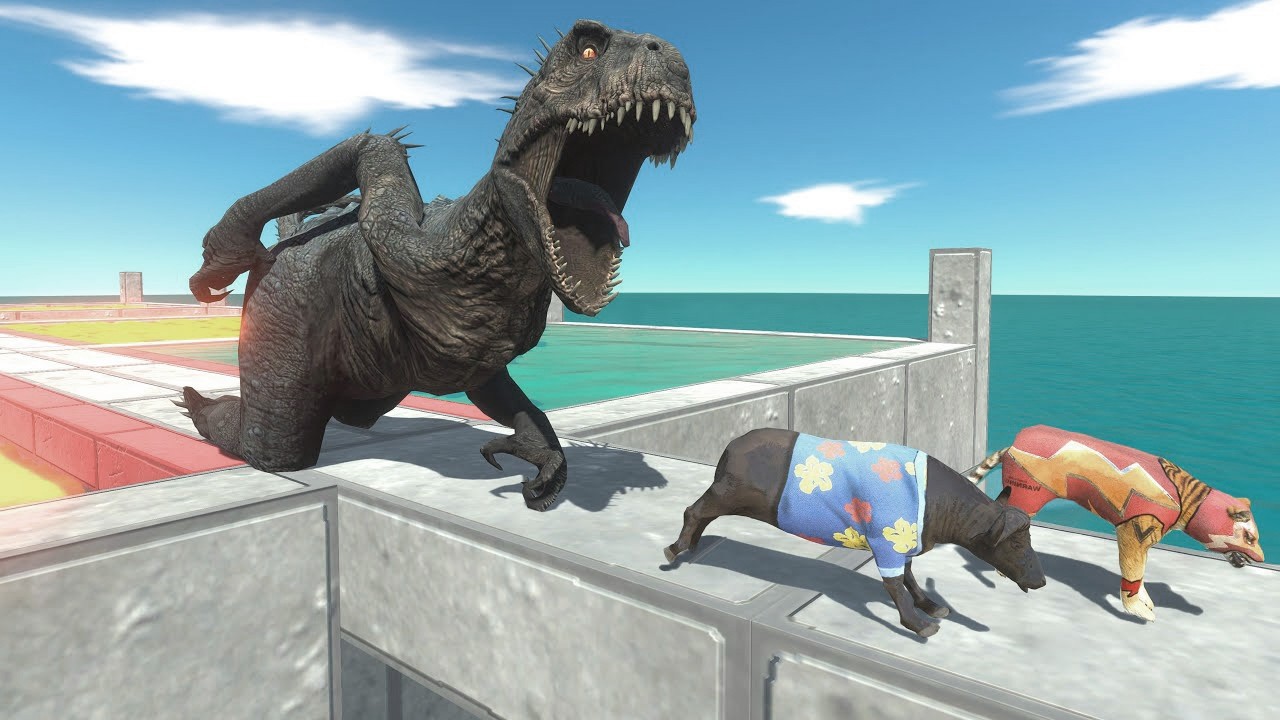 Water Or Lava Pools! Can Anyone Escape Scorpios Rex? – Animal Revolt Battle Simulator