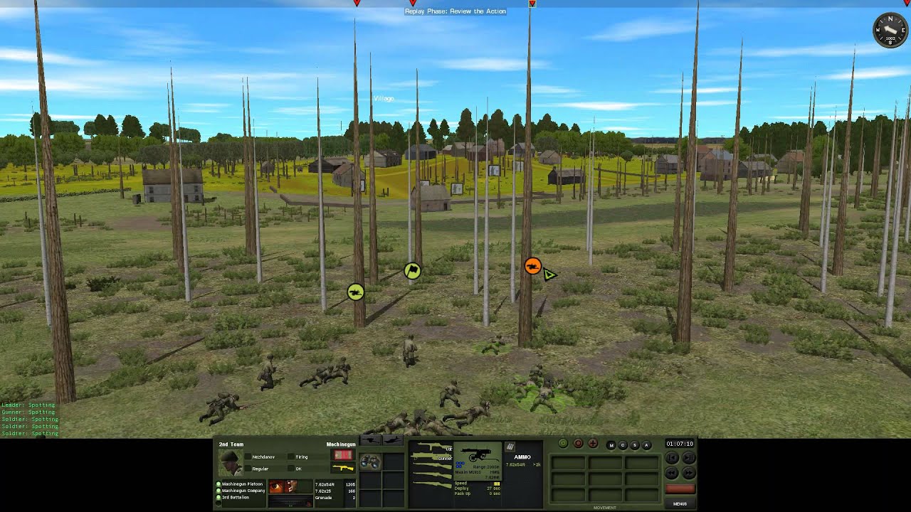 Combat Mission Red Thunder - Villlage Attack Quick Battle [1/4]- Gameplay DAR