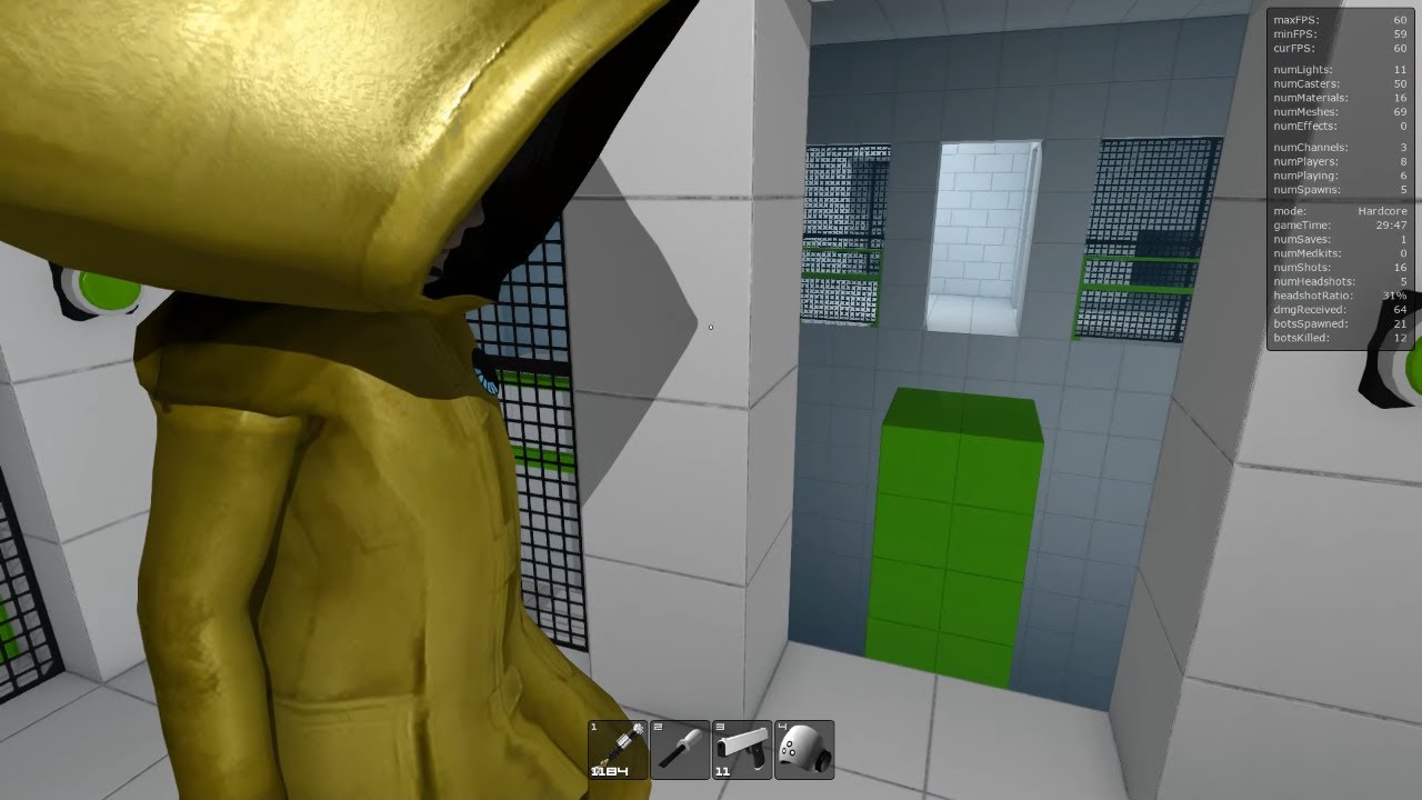 Let's Play - Little Nightmare as Haydee, Melee - Light Saber, Green Zone (Hardcore) - Part 1 of 2