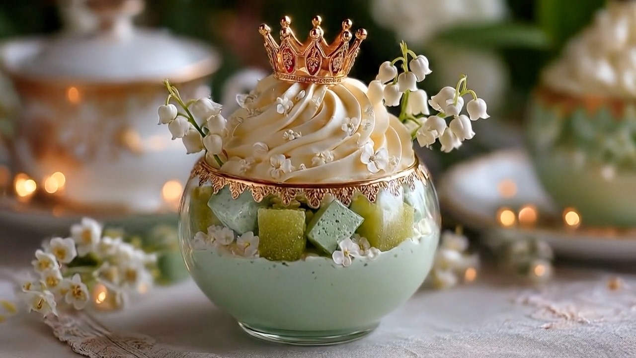 [ASMR] 12 Birth Month Flower Ice Creams 👑🌸 Crowned Parfait Collection | AI Dessert