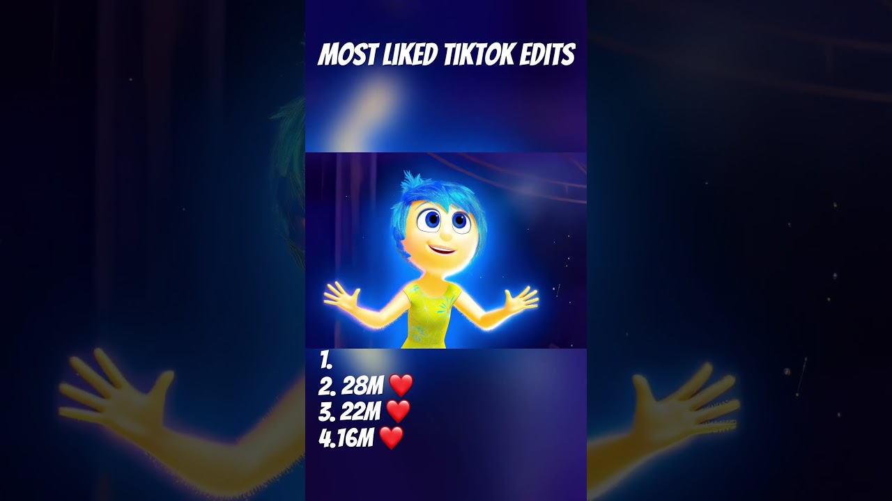 Most liked TikTok edits #satisfying #edits #clips #love #movies #disney #dance