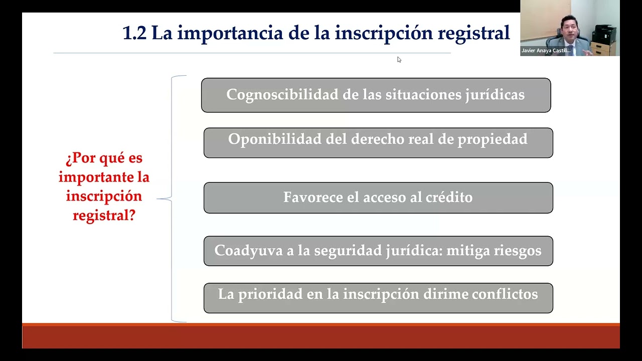 SESION 8:  Alcances sobre la duplicidad de partidas registrales