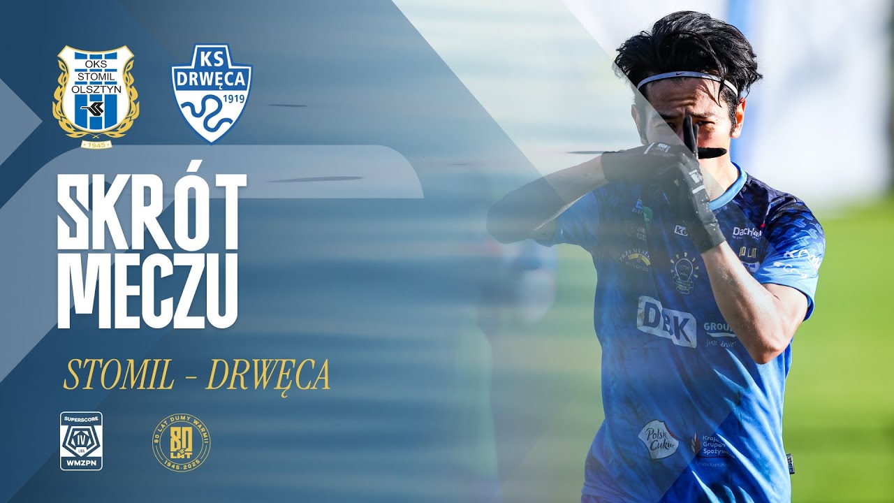 SKRÓT | Stomil Olsztyn - Drwęca Nowe Miasto Lubawskie 9:2 (15.11.2025 r.)