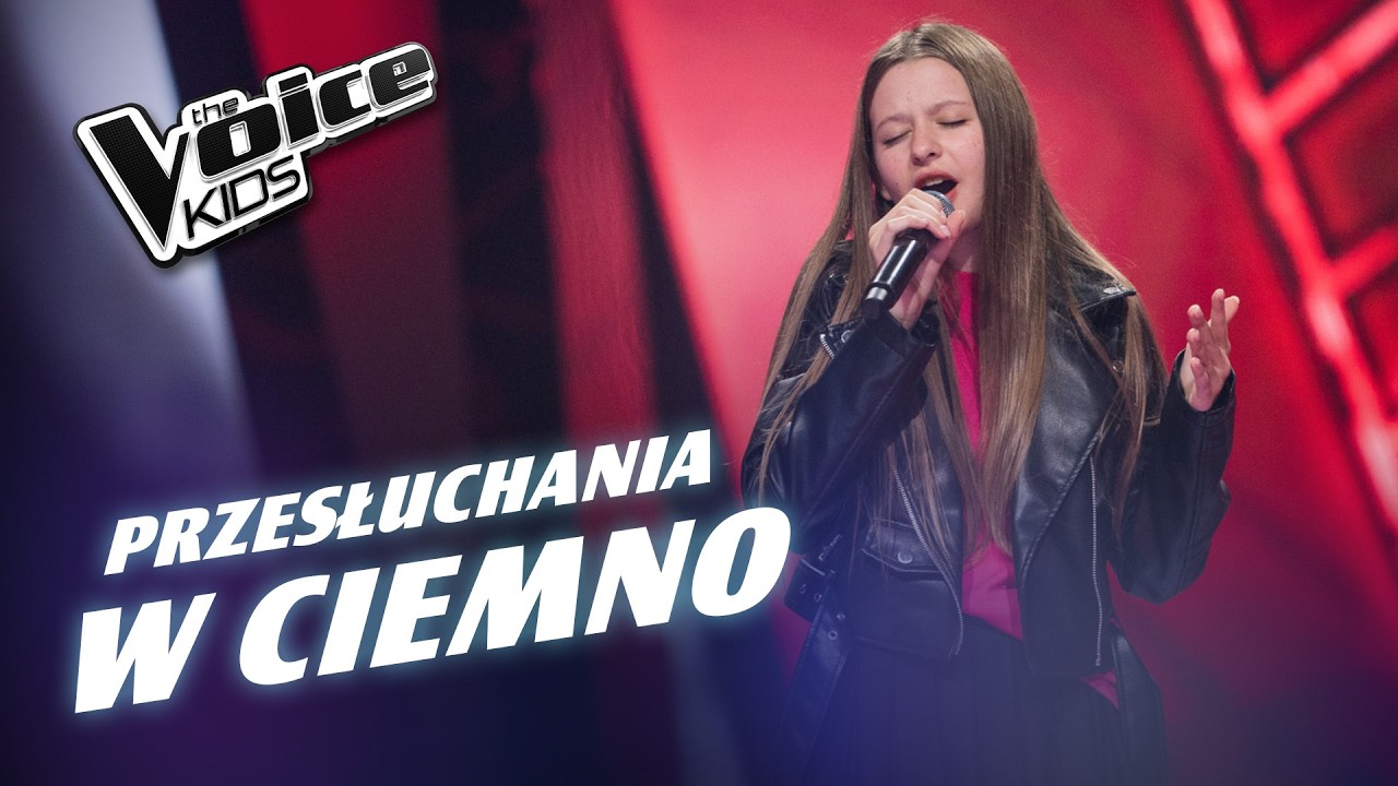 Hania Drewniak - &bdquo;Na ostrzu&rdquo; - Przesłuchania w ciemno | The Voice Kids Poland 9