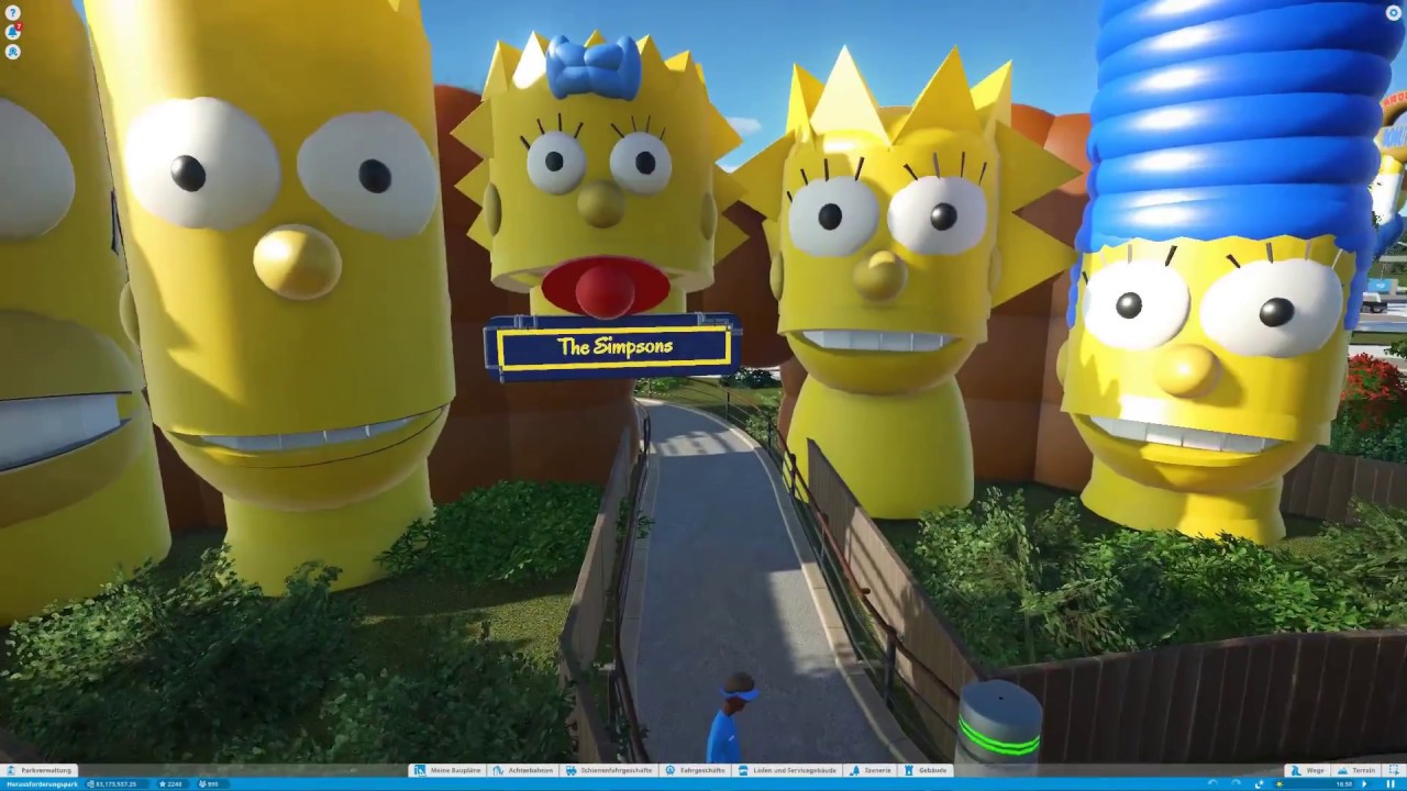 The Simpsons Theme Ride Planet Coaster