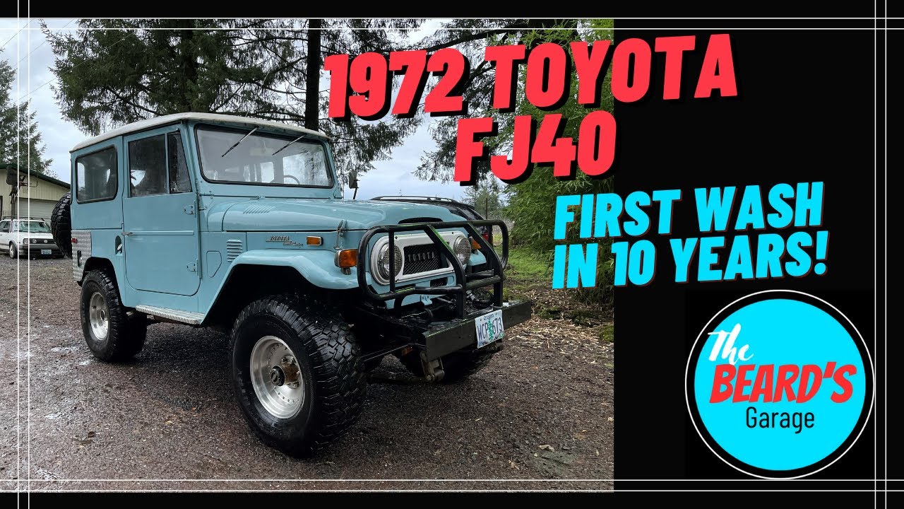 1972 Toyota FJ40 Land Cruiser Project: Pt 1 First Wash In 10 Years!!