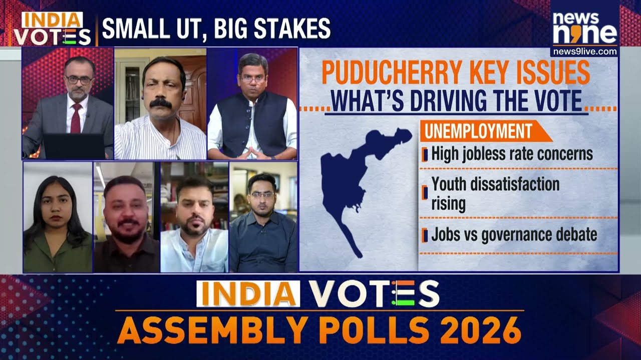 Puducherry Assembly Elections 2026 LIVE: 3-Way Battle For 30 Seats | News9