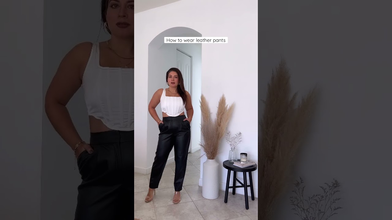 Leather pants outfits Faux leather pants Fall style guide Trending fall style 2022