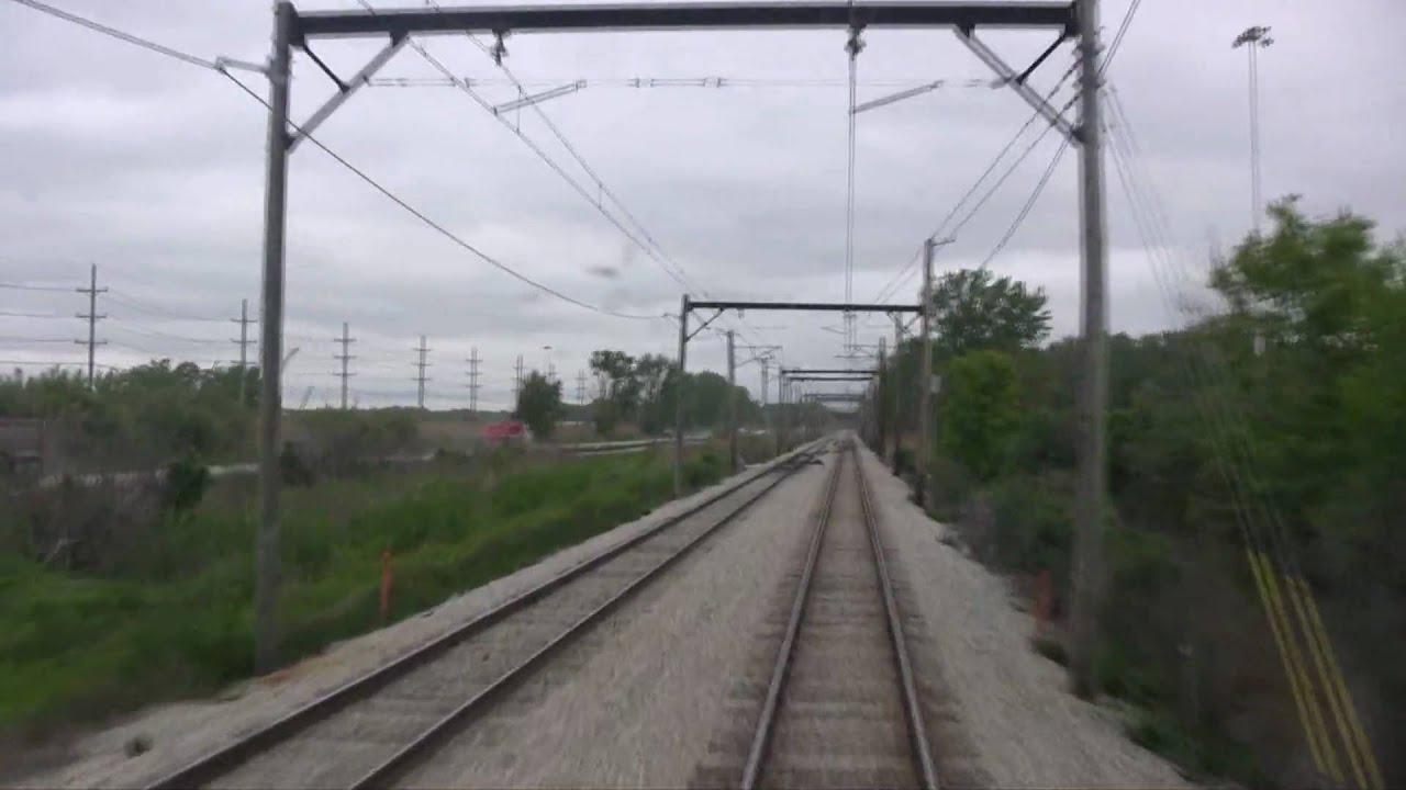 WB CSS&SB Train At Hegewisch, Illinois-Cab Ride On New Cars To Kensington 115th St-Metra Electric