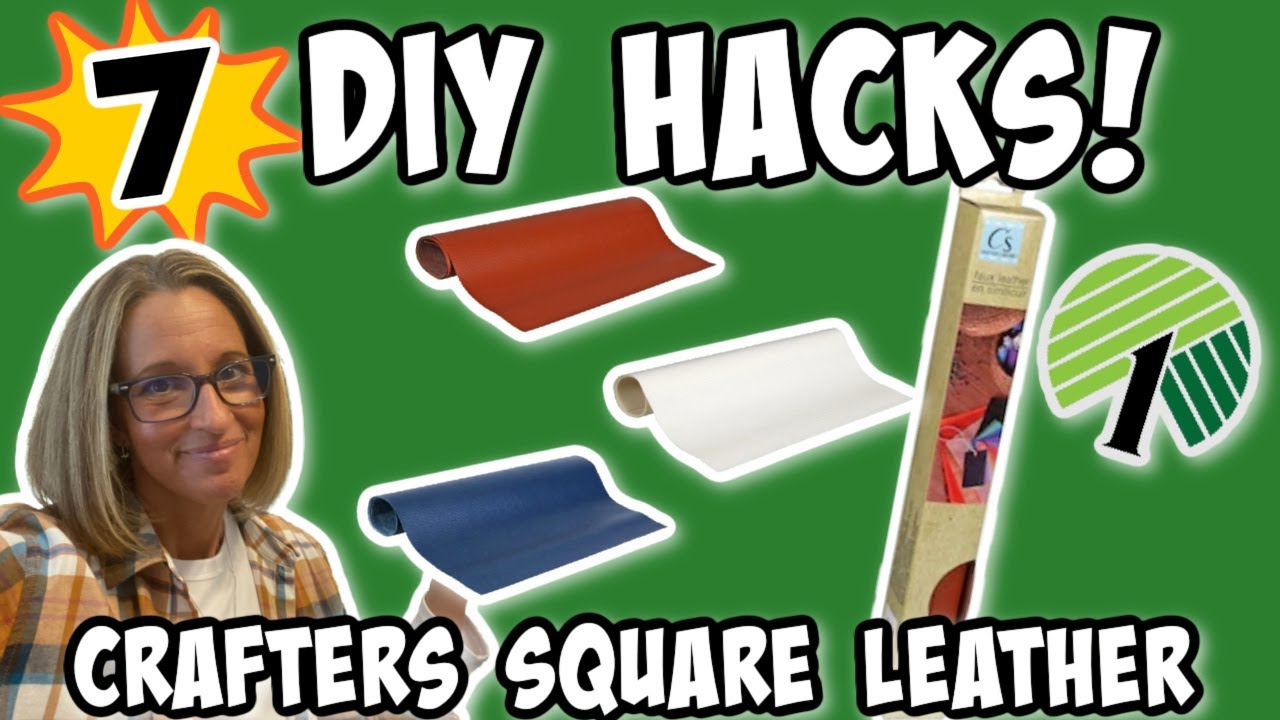 7 MONEY MAKING DIY HACKS using Dollar Trees Crafters Square LEATHER | WOW