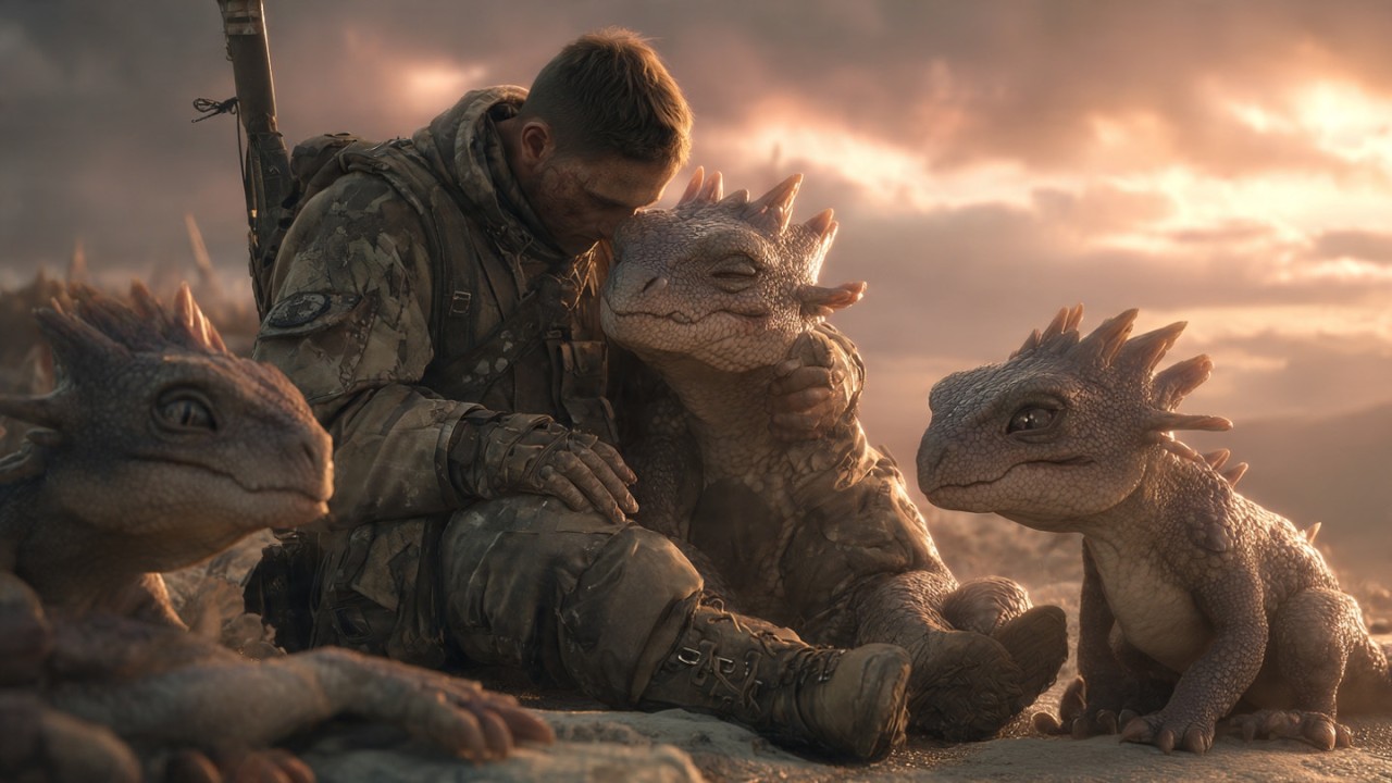 A Broken Soldier Hated Aliens… Until Three Dragon Hatchlings Changed Him | HFY Fantasy