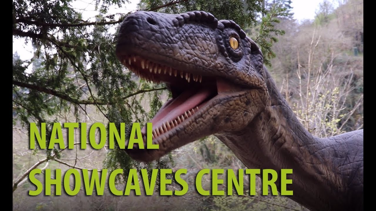 Life size dinosaurs at National Showcaves Centre in Wales