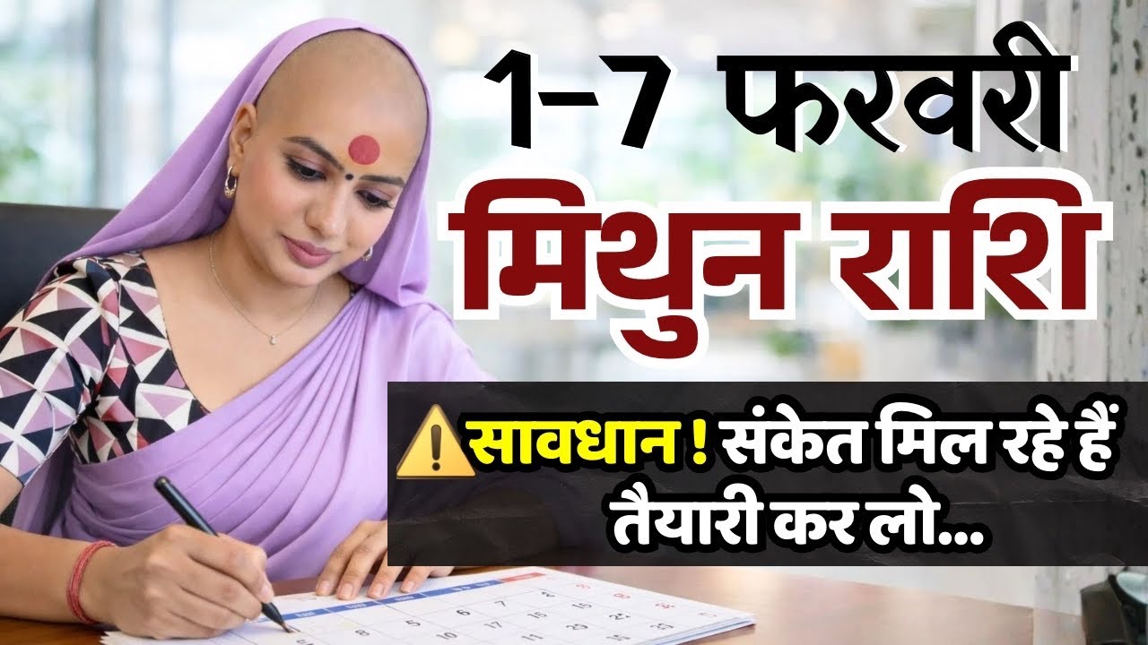 मिथुन 1-7 फरवरी राशिफल 2026 | फरवरी राशिफल | मिथुन राशिफल | Mithun rashifal | February rashifal  