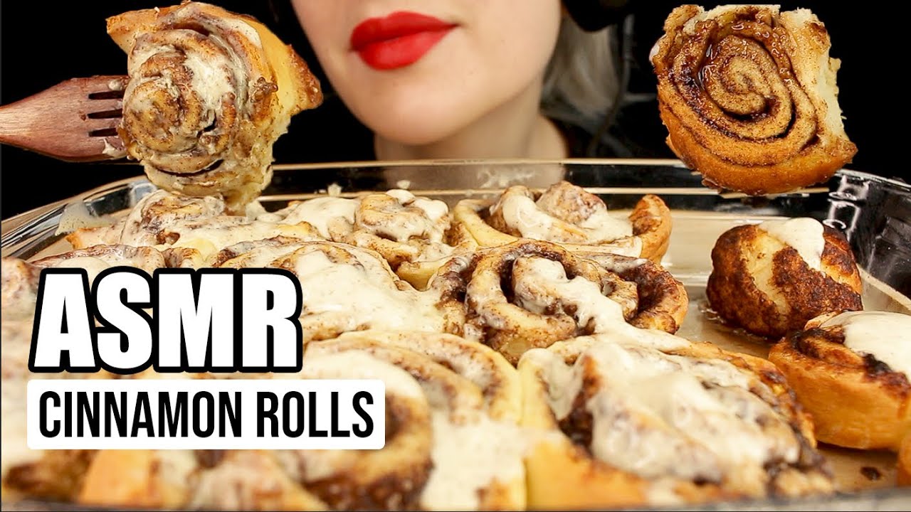 ASMR CINNAMON ROLLS SWEETS DESSERT SOFT  GOEY EATING SOUNDS | MUKBANG | No Talking 먹방 | Kasmia ASMR