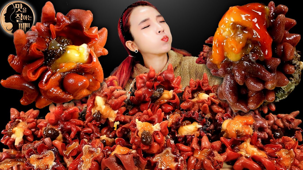 [Mukbang]🌊거제도 자연산 해녀 꽃멍게 먹방!😋(활멍게~🌸)Flower Sea Squirt Special Sea Food ASMR | 쎄미