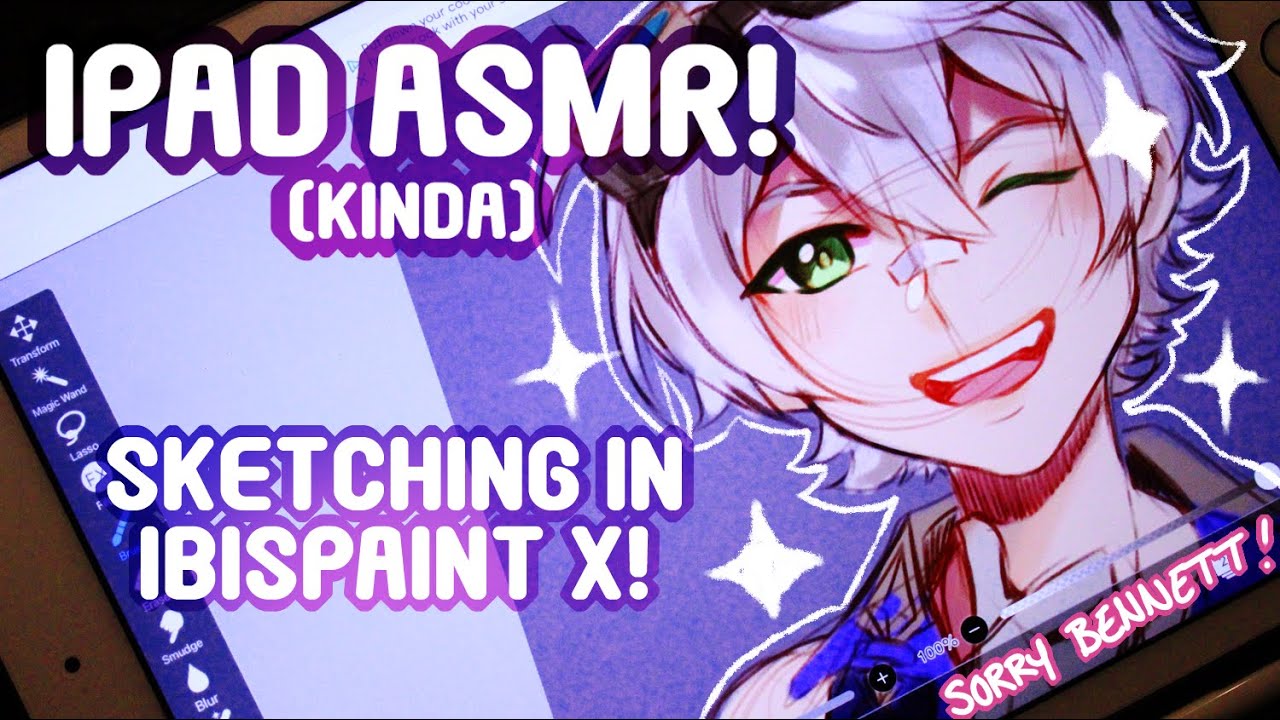 IPAD ASMR |Sketching in IBISPAINT X again!|