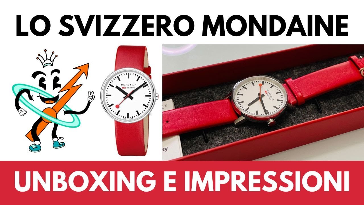 Unboxing MONDAINE! L'orologio delle ferrovie Svizzere!