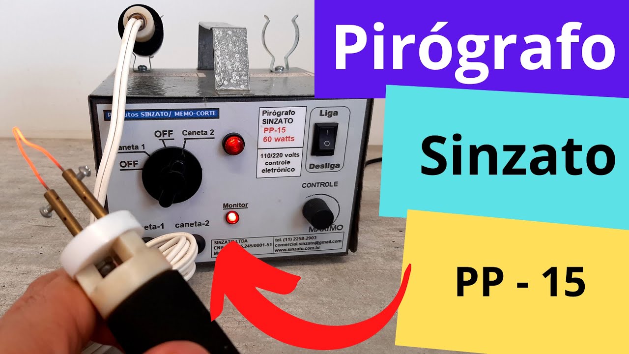 Você sabe o que é um pirógrafo e como funciona? Análise do pirógrafo da marca Sinzato. #Sinzato