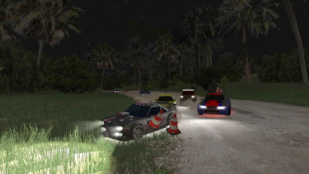 Rally fury moyam ruby thunder professional driving in tropical island