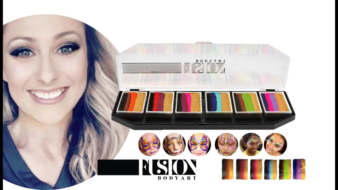 Natalee Davies Gold Range Palette Demo and Tips for Face Painting