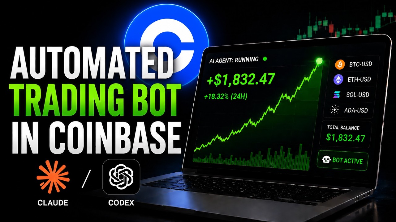 Я создал полностью автоматизированного крипто-торгового бота на Coinbase с помощью Codex и Claude...