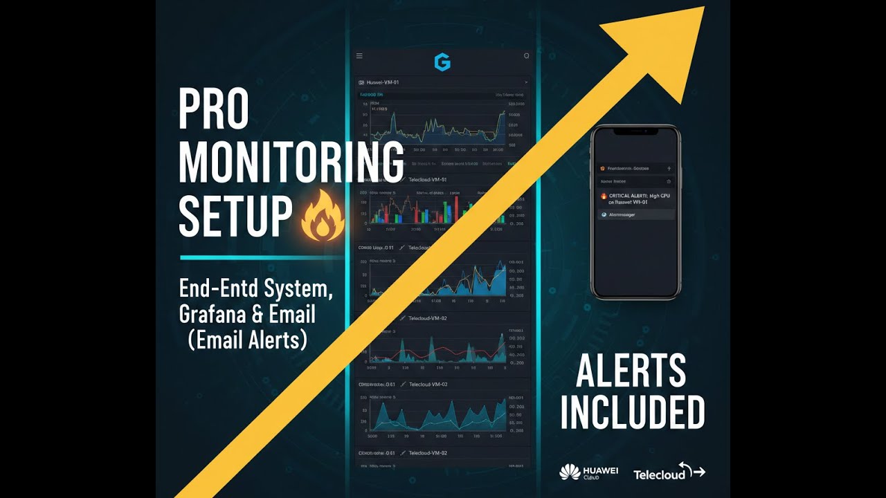 End to End System Monitoring Prometheus, Grafana & Email Alerts Huawei & Telecloud ECS