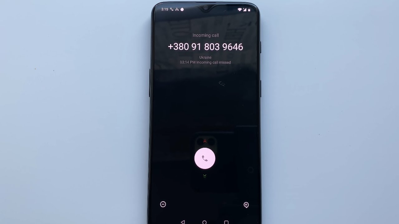 OnePlus 6T Incoming Call